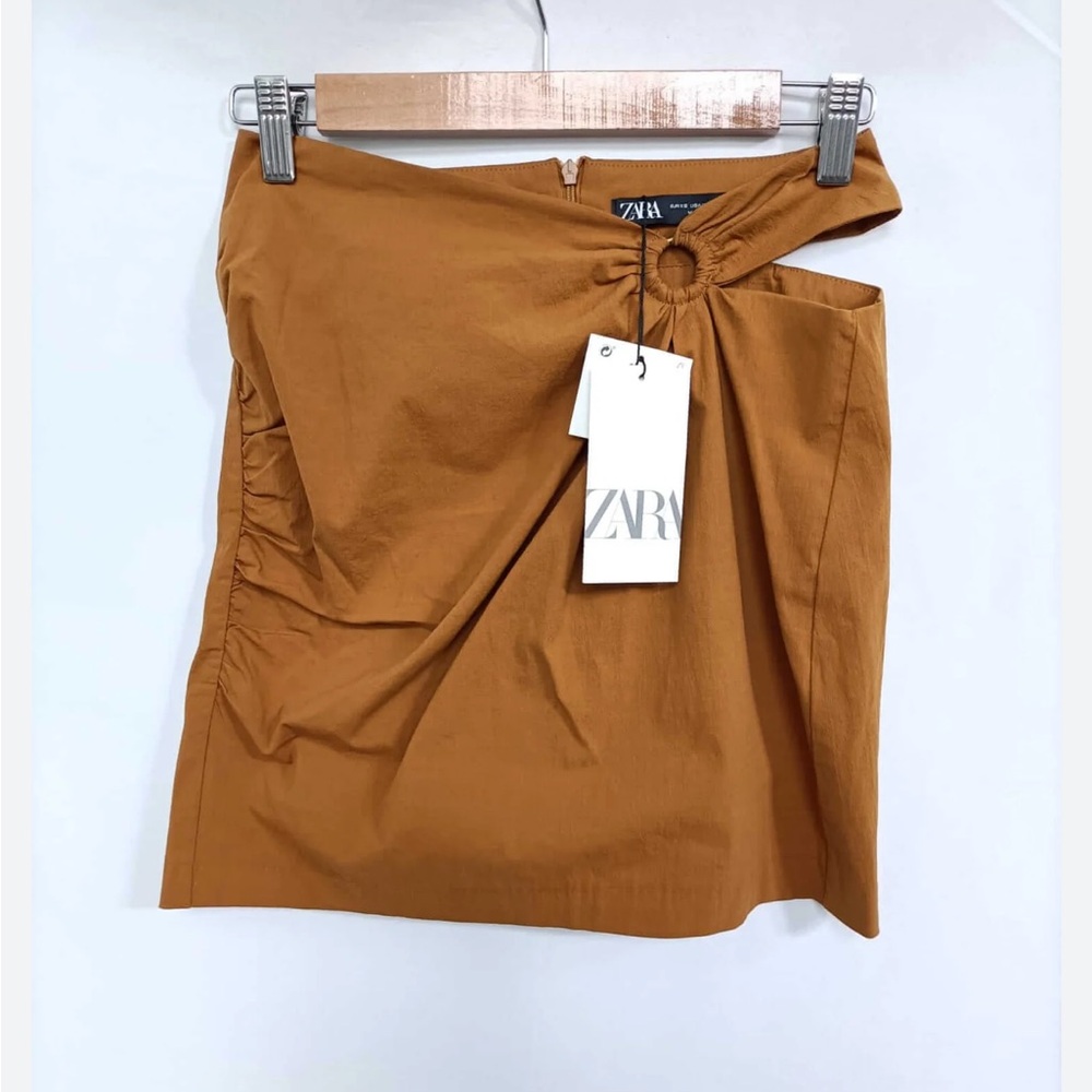 Zara Women's Ochre Mini Skirt